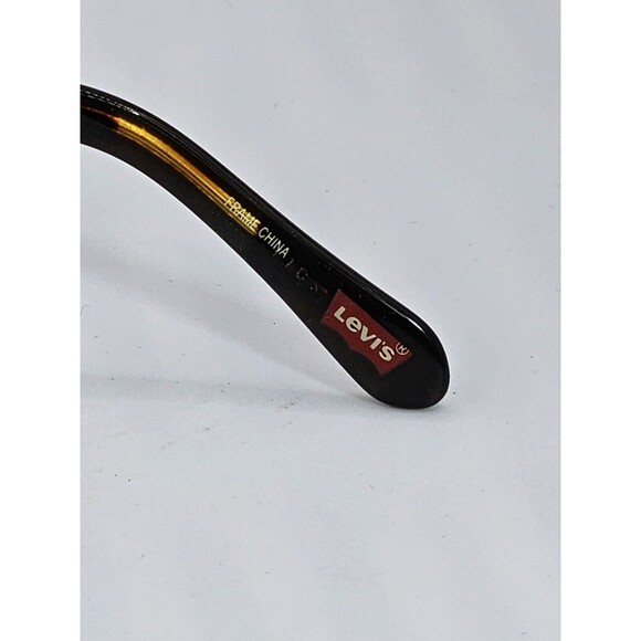 Levi's Eyeglasses LS-568 Black Amber Designer Demo Lens Black 50-15-138 NEW - Picture 8 of 13